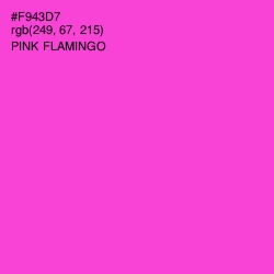 #F943D7 - Pink Flamingo Color Image