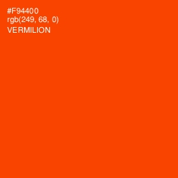 #F94400 - Vermilion Color Image