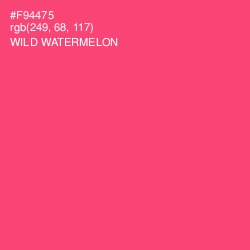 #F94475 - Wild Watermelon Color Image