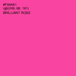 #F944A1 - Brilliant Rose Color Image