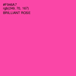 #F946A7 - Brilliant Rose Color Image