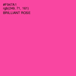 #F947A1 - Brilliant Rose Color Image