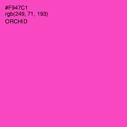 #F947C1 - Orchid Color Image