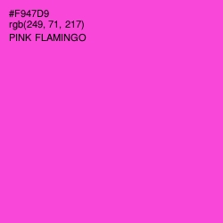 #F947D9 - Pink Flamingo Color Image