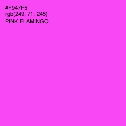 #F947F5 - Pink Flamingo Color Image