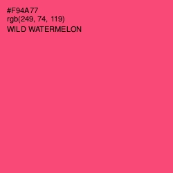 #F94A77 - Wild Watermelon Color Image
