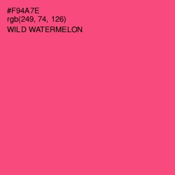 #F94A7E - Wild Watermelon Color Image
