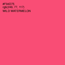 #F94D75 - Wild Watermelon Color Image