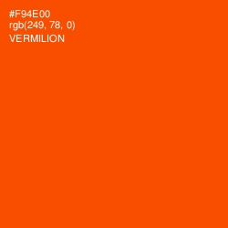 #F94E00 - Vermilion Color Image