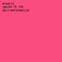 #F94E7D - Wild Watermelon Color Image