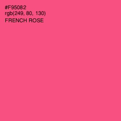 #F95082 - French Rose Color Image