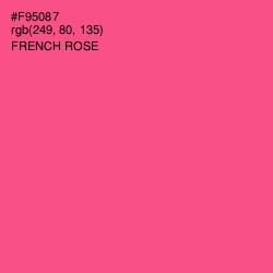 #F95087 - French Rose Color Image