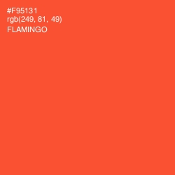 #F95131 - Flamingo Color Image
