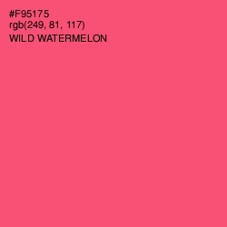 #F95175 - Wild Watermelon Color Image