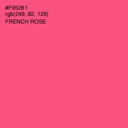 #F95281 - French Rose Color Image