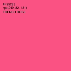 #F95283 - French Rose Color Image