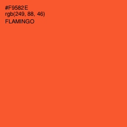 #F9582E - Flamingo Color Image