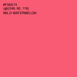 #F95A74 - Wild Watermelon Color Image