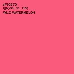#F95B7D - Wild Watermelon Color Image