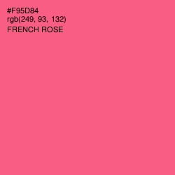 #F95D84 - French Rose Color Image