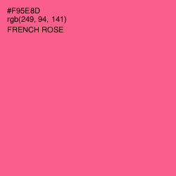 #F95E8D - French Rose Color Image