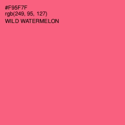 #F95F7F - Wild Watermelon Color Image