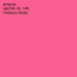 #F95F91 - French Rose Color Image