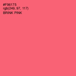 #F96175 - Brink Pink Color Image