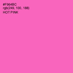 #F964BC - Hot Pink Color Image