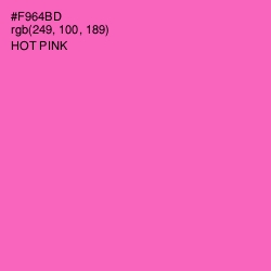 #F964BD - Hot Pink Color Image