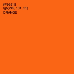 #F96515 - Orange Color Image