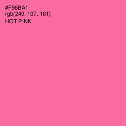 #F96BA1 - Hot Pink Color Image
