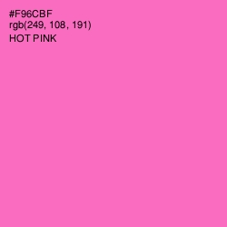 #F96CBF - Hot Pink Color Image