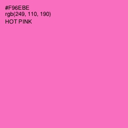 #F96EBE - Hot Pink Color Image