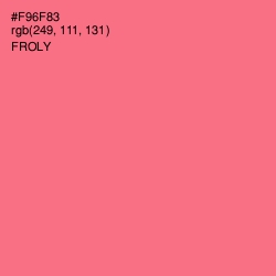 #F96F83 - Froly Color Image