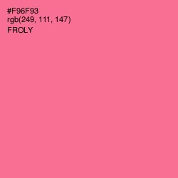 #F96F93 - Froly Color Image
