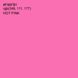 #F96FB1 - Hot Pink Color Image