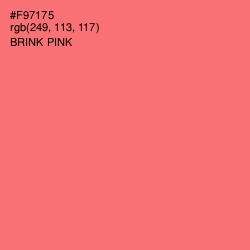 #F97175 - Brink Pink Color Image