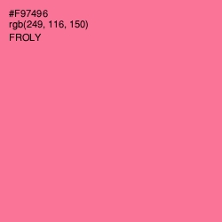 #F97496 - Froly Color Image