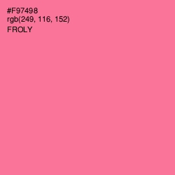 #F97498 - Froly Color Image