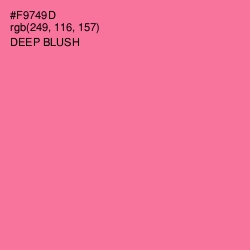 #F9749D - Deep Blush Color Image
