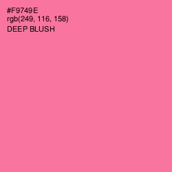 #F9749E - Deep Blush Color Image