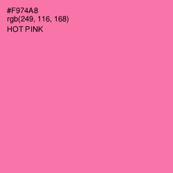 #F974A8 - Hot Pink Color Image
