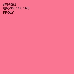 #F97592 - Froly Color Image