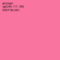 #F9759F - Deep Blush Color Image