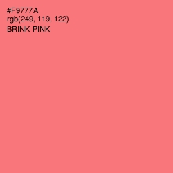 #F9777A - Brink Pink Color Image