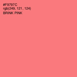 #F9797C - Brink Pink Color Image