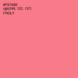 #F97A89 - Froly Color Image