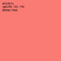 #F97B74 - Brink Pink Color Image