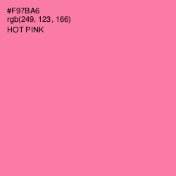 #F97BA6 - Hot Pink Color Image